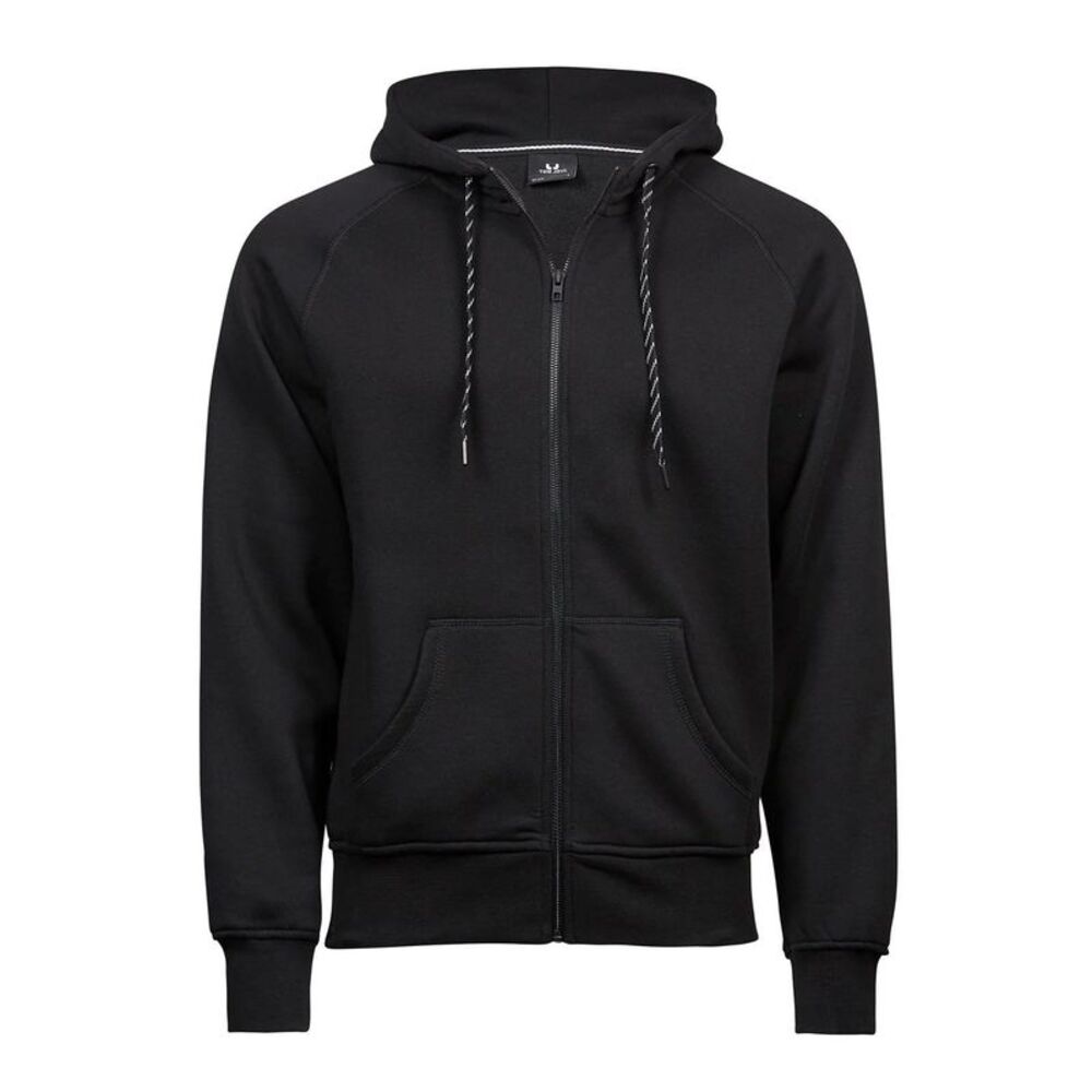 Tee Jays Mens Fashion Zip  Sweatshirt / Black